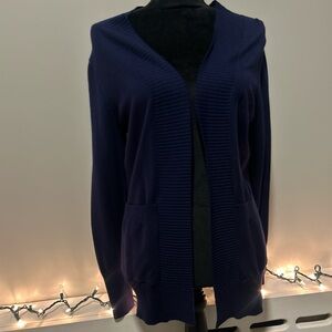 Navy Blue Cardigan, SHEIN, fall, winter